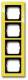Busch Jaeger 2CKA001754A4348 BJ 1724-285 Abdeckrahmen 4f Busch-axcent gelb