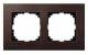 Merten MEG4052-3473 Holzrahmen,2-fach, Walnuss,M-PLAN