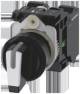 Siemens 3SU11002BM603NA0 Knebelschalter beleuchtbar 22 mm rund schwarz weiß 1S 1S