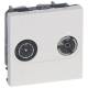 Legrand 078783 TV-R Einzeldose Mosaic weiß