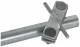 Dehn + Soehne 640015 DEHN Connection clamp f. Pipe earth, 27mm f. 7-10 Rd / Fl -40mm
