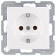 Berker 41431909 SCHUKO socket outlet S.1/B.1/B.3/B.7 glass polar white matt