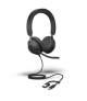 Jabra Headset Evolve2 40 SE USB-C/A, MS Stereo Zertifiziert für Microsoft Teams
