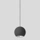 BEGA Gantenbrink 51008.2K3 pendant light for indoor use, velour black/aluminum-3000K