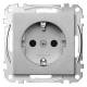 Merten MEG2400-0460 SCHUKO socket BRS SK aluminum system M