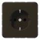 JUNG CD1520BFKIBR SCHUKO socket AI, 16A 250V shatterproof CD brown