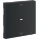 Hager GW1AC9011 Wippe 1fach Pfeile für Tastsensormodul 55 mm hfr graphitschwarz