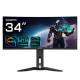 Gigabyte MO34WQC2 86,36 cm 34 Zoll OLED Gaming-Monitor 3440x1440 WQHD 250 cd/m² 240 Hz 2x HDMI 2.1 1x DP 1.4 1x USB-C