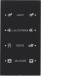 Berker 75144155 Touchsensor 4fach mit Busankoppler R.3 Glas, schwarz