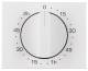 Berker 16357109 central piece with button for timer K.1 polar white glossy
