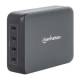 Manhattan 102728 MH 240W GaN Ladegeraet 4xUSB-C Anschluss - UK Version