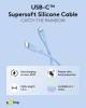Goobay USB-C™-Silikonkabel, 1,5 m, blau - weiches und rob