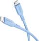 Goobay Silikonkabel USB-C-Silikonkabel, 1,5 m, blau - 60 W, 3 A, weiches und robustes Ladekabel für USB-C-Geräte