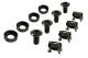 ALLNET 48,3 cm ( 19 inch ) zbh. Fastening set, cage nuts + screws, 4-pack, M6, black