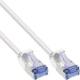 InLine® Patchkabel slim, U/FTP PiMf, Cat.6A, weiß, 0,3 m