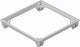 OBO Bettermann 7407048 OBO BAU E 7011 Bodenbelag-Anlegerahmen für ZDE 204x204 PA eisengrau 