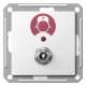 Merten MEG4847-0319 call button + socket, f.Birntaster Comfort polarwhite gl.Sys.M