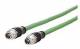 Metz Connect 142M2X11600 BTR Ethernet M12 connecting cable, 2xSt.gerade x-coded 60m