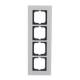 Busch Jaeger 2CKA001754A4445 1724-811 Rahmen 4-fach carat weißglas