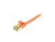 Synergy 21 S217986 Patchkabel RJ45, CAT6A 500 MHz, 10 m, orange, S-STP(S/FTP), slimline rund d=4,5 mm, TPE/LSZH(Superflex), AWG28, mit CAT7 Rohkabel, 