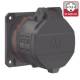 Walther-Werke FW431506CC CEE NEO Anbaudose gerade 32A 5P 6h IP54 mit Käfigzugf