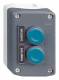 Schneider Electric XALD241 Schneider housing shield OUVERTURE and FERMETURE green 2S with 2 buttons