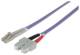 INTELLINET Fiber Optic Patch Cable LC/SC OM4 1m violet 50/125um Duplex Multimode