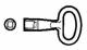 Schneider Electric NSYTC8CRN Schneider lock insert square 8mm for CRN or Thalassa PLM