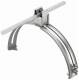 OBO Bettermann 5202833 132/VA roof conductor holder Rd 8, adjustable stainless steel