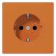 Jung LS1520BFO SCHUKO Steckdose bruchsicher orange