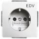 Busch Jaeger 2CKA002013A5273 BJ 20EUCKS/DV-83 Steckdose future linear alusilber