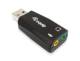 Equip 245320 Adapter USB-A zu 2x3,5 mm Stecker/Buchse schwarz