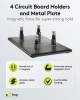 Goobay Magnetische Platinenhalter und Metallplatte - 4x M