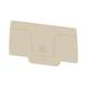 Weidmüller 2935660000 SEP 2C 6 end plate for terminals dark beige