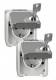 Merten MEG2424-8029 Socket outlet, light gray lockable. 2gleich AQUASTAR