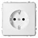 Merten MEG2300-7219 Socket outlet BRS, STK polarwhite AQUADESIGN