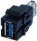 Bachmann 917.120 USB A / A 3.0 Keystone Module black