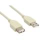 InLine USB 2.0 Verl St/Bu Type A beige 3m