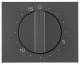 Berker 16347106 central piece with regulating button for mechanical. Timer K.1 anthra