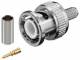 Goobay 11333 BNC Crimp Connectors - for RG 58 / U cable Goldpin