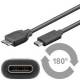 Goobay 67996 USB 3.0 SuperSpeed ??cable> USB-C ™ - USB 3.0 Micro connector (Type B)> USB-C connector