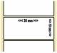 OEM-Factory Etiketten - Transfer 30 x 10mm, perm., K40