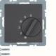 Berker 20266086 Temperaturregler mit We Q.1/Q.3 anthrazit samt