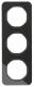 Berker 10132116 frame 3-fold R.1 glass black
