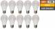 LED light bulb McShine ''Brill241,3 cm ( 95 inch ) E27, 7W, 600lm, 240°, warm white, Ra>95, pack of 10