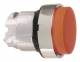 Schneider Electric ZB4BH4 pushbutton above, red chrome detent
