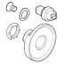 Hager FZ529W Closure universal square 8 mm with slot replacement part for enclosure IP54