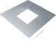 Hager UDM3244SLQ12 Schwerlast-Montagedeckel für Bodenmontage Gr.3 gestanzt 244x244 mm