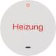 Berker 16212059 BER Wippe mit Linse und rotem Aufdruck Heizung