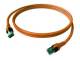 ZVK CP1OOAOAO0020 EasyLan copper patch cable DualBoot Cat 6A shielded orange 2.0 m